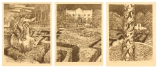 Vision at Uitkyk - I-III  |  1994  |  44x35cm  |  triptych  |  soft ground etching  |  ed.5