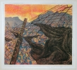 Wind in the vineyard  |  1994  |  43x47cm  |  colour etching  |  ed.25