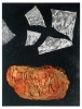 Soektog / Spiritual journey  |  1998  |  25x19cm  |  etching, chine collé  |  ed.20